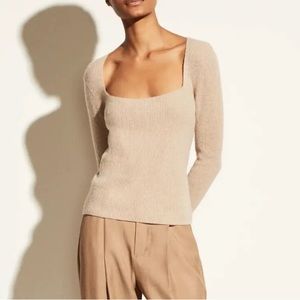 Vince long neck cashmere sweater